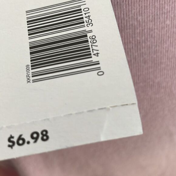 NWT pink T-shirt with lace neck women’s XL by basic edition ST4 - Picture 4 of 7